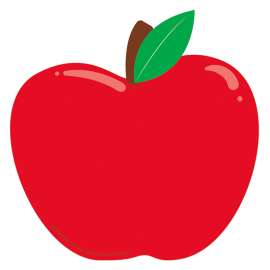Apple Paper Cut-Outs, Pack of 36