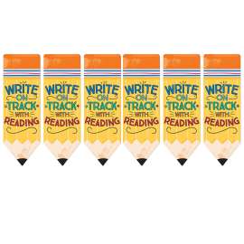 Pencil Write on Track with Reading Bookmarks, 36 Per Pack, 6 Packs
