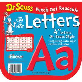 Dr. Seuss Red Deco 4" Letters, 217 Characters