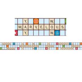 Scrabble Letters Extra Wide Die Cut Deco Trim®, 37 Feet