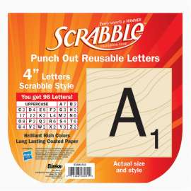 Scrabble Deco 4" Letters, 96 Letters