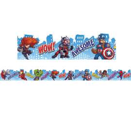 Marvel Super Hero Adventure City Scape Deco Trim® Extra Wide Die Cut, 37 Feet