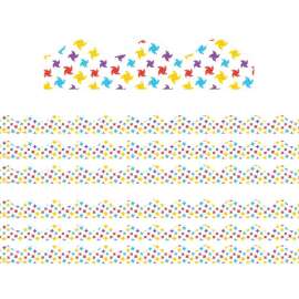 A Teachable Town Pinwheels Deco Trim, 37 Feet Per Pack, 6 Packs