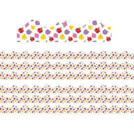 A Teachable Town Floral Deco Trim, 37 Feet Per Pack, 6 Packs