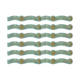Curiosity Garden Dream Explore Create Imagine Extra Wide Deco Trim®, 37 Feet Per Pack, 6 Packs