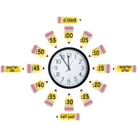 Telling Time Bulletin Board Set
