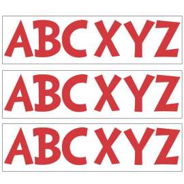 Dr. Seuss 7" Punch Out Deco Letters, Red, 143 Per Pack, 3 Packs