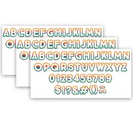 Adventurer Deco Letters, 179 Characters Per Pack, 3 Packs