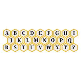 The Hive Deco Letters, 96 Characters