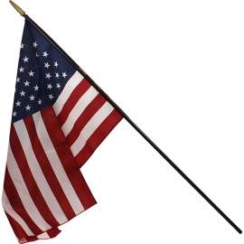 Heritage U.S. Classroom Flag, 16" x 24" Flag, 3/8" x 36" Staff