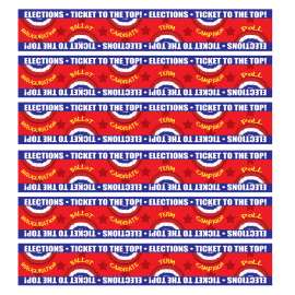 Ticket to the Top - Presidential Elections Bulletin Board Borders, 32 Feet Per Pack, 6 Packs