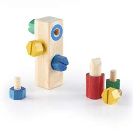 Screw Block, Fine Motor Skill Matching Toy, 8 Pieces