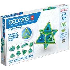 Geomag Green Line Panels, 114 Pieces