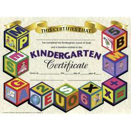 Kindergarten Certificate, 8.5" x 11", Pack of 30