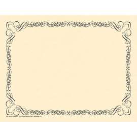 Arabesque Black Border Paper, 8.5" x 11", Pack of 50