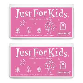 Jumbo Just for Kids Stamp Pad, Pink, Pack of 2