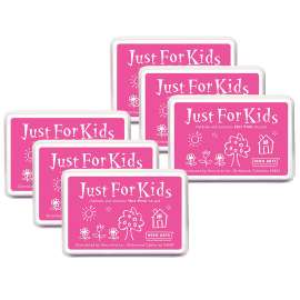 Just for Kids® Ink Pad, Hot Pink, Pack of 6