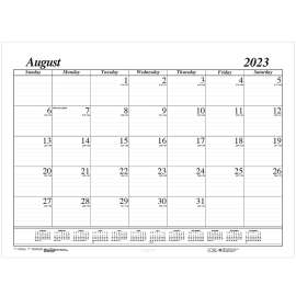 Monthly Academic Calendar Economy Desk Pad, 17 Months (Aug-Dec), 22" x 17"