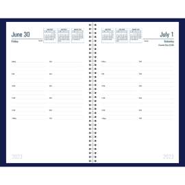 Recycled Daily Academic Calendar Planner Blue Cover