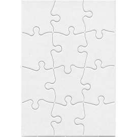 Compoz-A-Puzzle®, 5 1/2" x 8" Rectangle, 12-Piece, Pack of 24