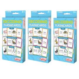 Decoding Flashcards, 3 Sets Per Pack, 3 Packs