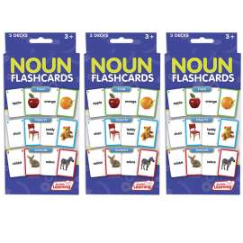 Nouns Flashcards, 3 Decks Per Pack, 3 Packs