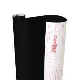 Creative Covering Adhesive Covering, Black, 18" x 16 ft