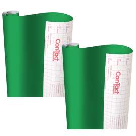 Creative Covering Adhesive Covering, Green, 18" x 16 ft, 2 Rolls