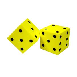 Dot Foam Dice Set, Pack of 2