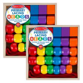 Primary Lacing Beads, 2 Sets
