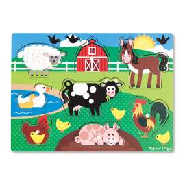 Farm Peg Puzzle, 8 Pieces