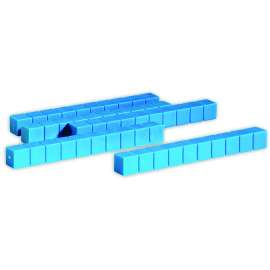 Blue Plastic Base Ten Rod, Set of 50