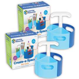 Create-A-Space Mini-Center, Blue, Pack of 2