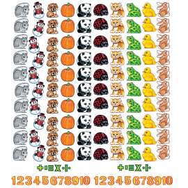Beginners Counting Flannelboard Set, 132 Pieces