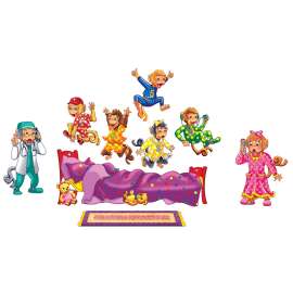 Five Monkeys Jumping on the Bed Flannelboard Set