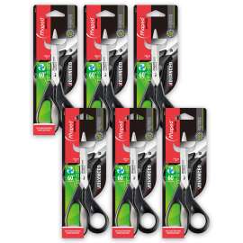 Eco-Friendly Recycled Scissors, 7", Pack of 6