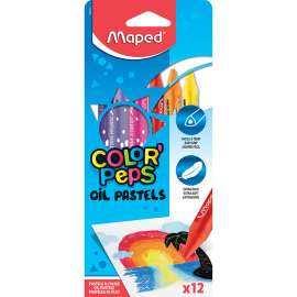 Color'Peps Triangular Oil Pastels, Pack of 12