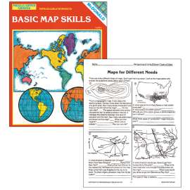 Basic Map Skills Reproducible Book, Grades 6-9