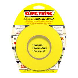 Cling Thing® Display Strip, Yellow