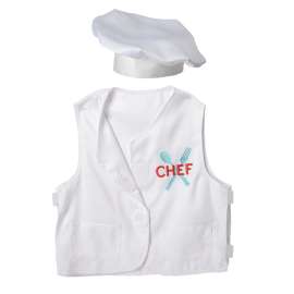 Chef Toddler Dress-Up, Vest & Hat