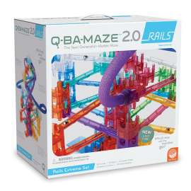 Q-BA-MAZE 2.0 Rails Extreme, Marble Maze Building Set, 138 Pieces