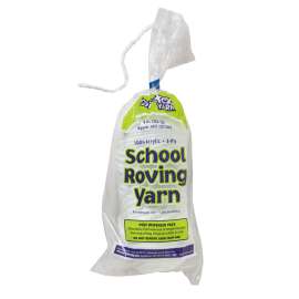 3-Ply School Roving Yarn Skein, White, 8 oz., 150 Yards