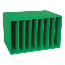 Literature Center, Green, 11-1/4"H x 17-3/8"W x 12-1/4"D