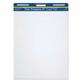 Easel Pad, Self-Adhesive, White, Unruled 25" x 30", 25 Sheets, Pack of 2
