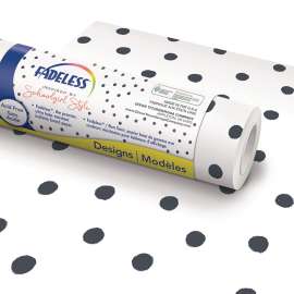 Schoolgirl Style Bulletin Board Paper, 48" x 50' Roll, BFF Painted Dots