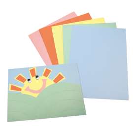 Pastel Tagboard, 5 Assorted Colors, 9" x 12", 100 Sheets Per Pack, 2 Packs