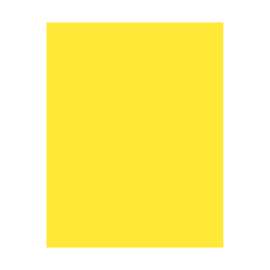 Coated Poster Board, Yellow, 22" x 28", 25 Sheets