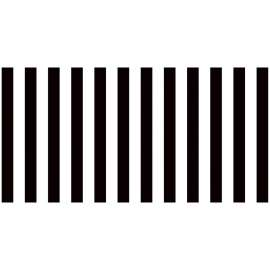 Bulletin Board Art Paper, Classic Stripes - Black & White, 48" x 50', 1 Roll