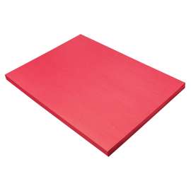 Construction Paper, Holiday Red, 18" x 24", 100 Sheets