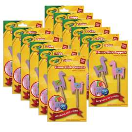 Llama Stick Puppets Kit, 12 Kits